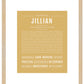 Jillian | Name Art Print