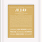 Jillian | Name Art Print