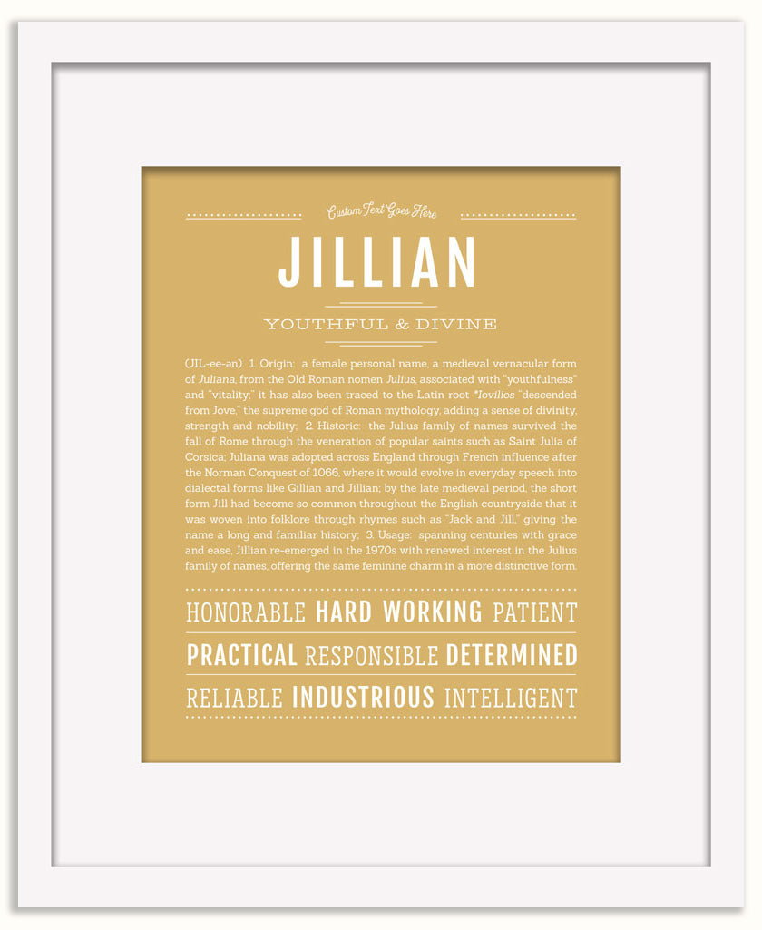 Jillian | Name Art Print