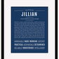 Jillian | Name Art Print