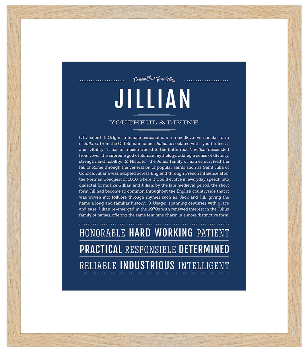 Jillian | Name Art Print