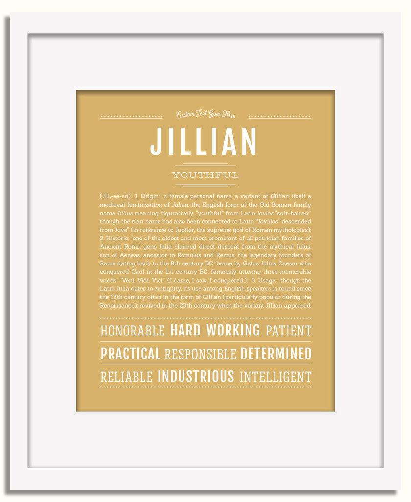 Frame Options | Matte Gold | White Frame, Matted