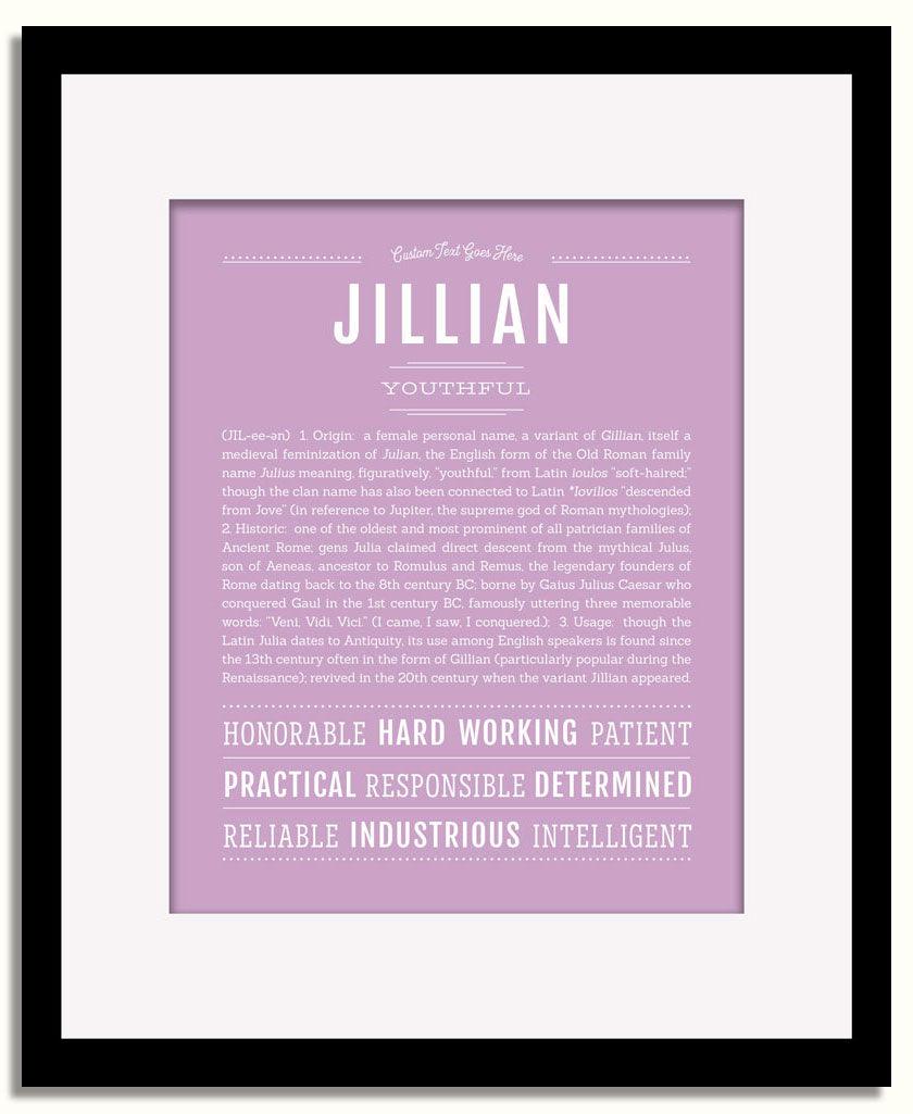 Frame Options | Lilac | Black Frame, Matted