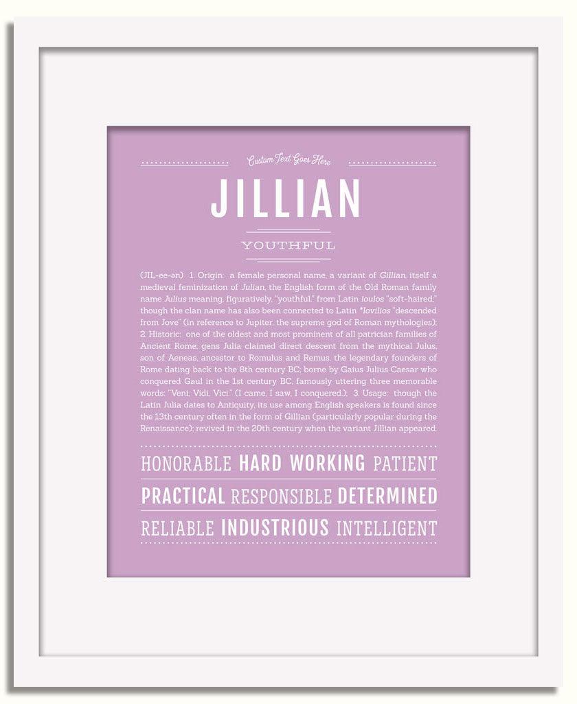 Frame Options | Lilac | White Frame, Matted