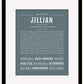 Jillian | Name Art Print