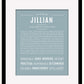 Jillian | Name Art Print