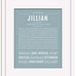 Jillian | Name Art Print