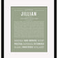 Jillian | Name Art Print
