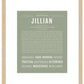 Jillian | Name Art Print