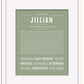 Jillian | Name Art Print