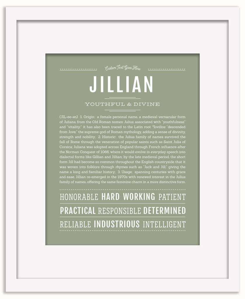 Jillian | Name Art Print