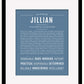 Jillian | Name Art Print
