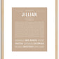 Jillian | Name Art Print