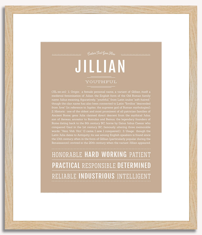 Jillian | Name Art Print