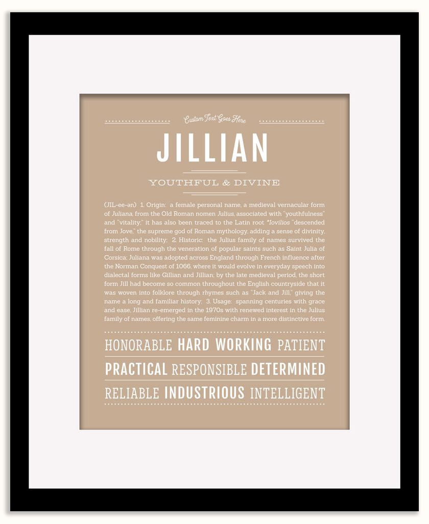 Jillian | Name Art Print