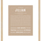 Jillian | Name Art Print