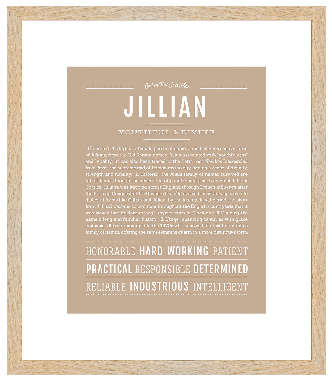 Jillian | Name Art Print