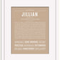 Jillian | Name Art Print
