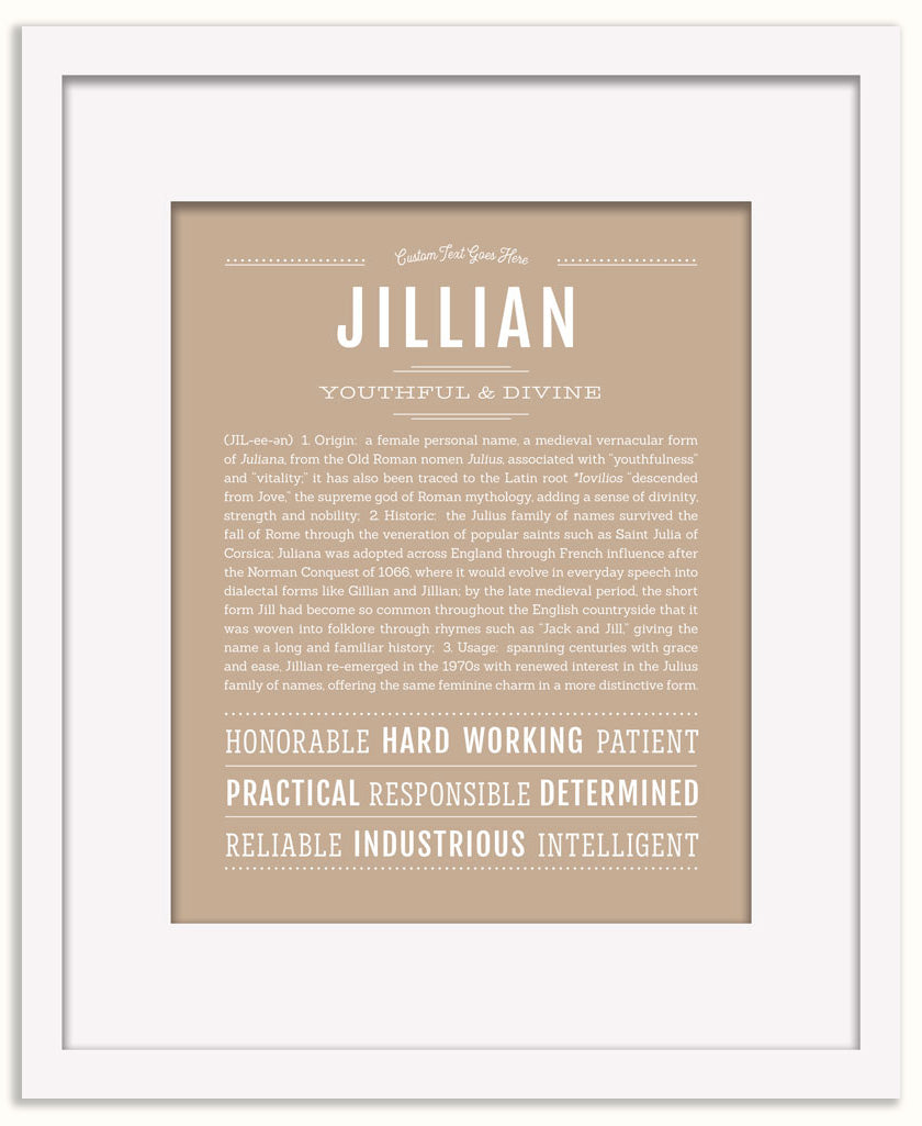 Jillian | Name Art Print