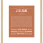 Jillian | Name Art Print