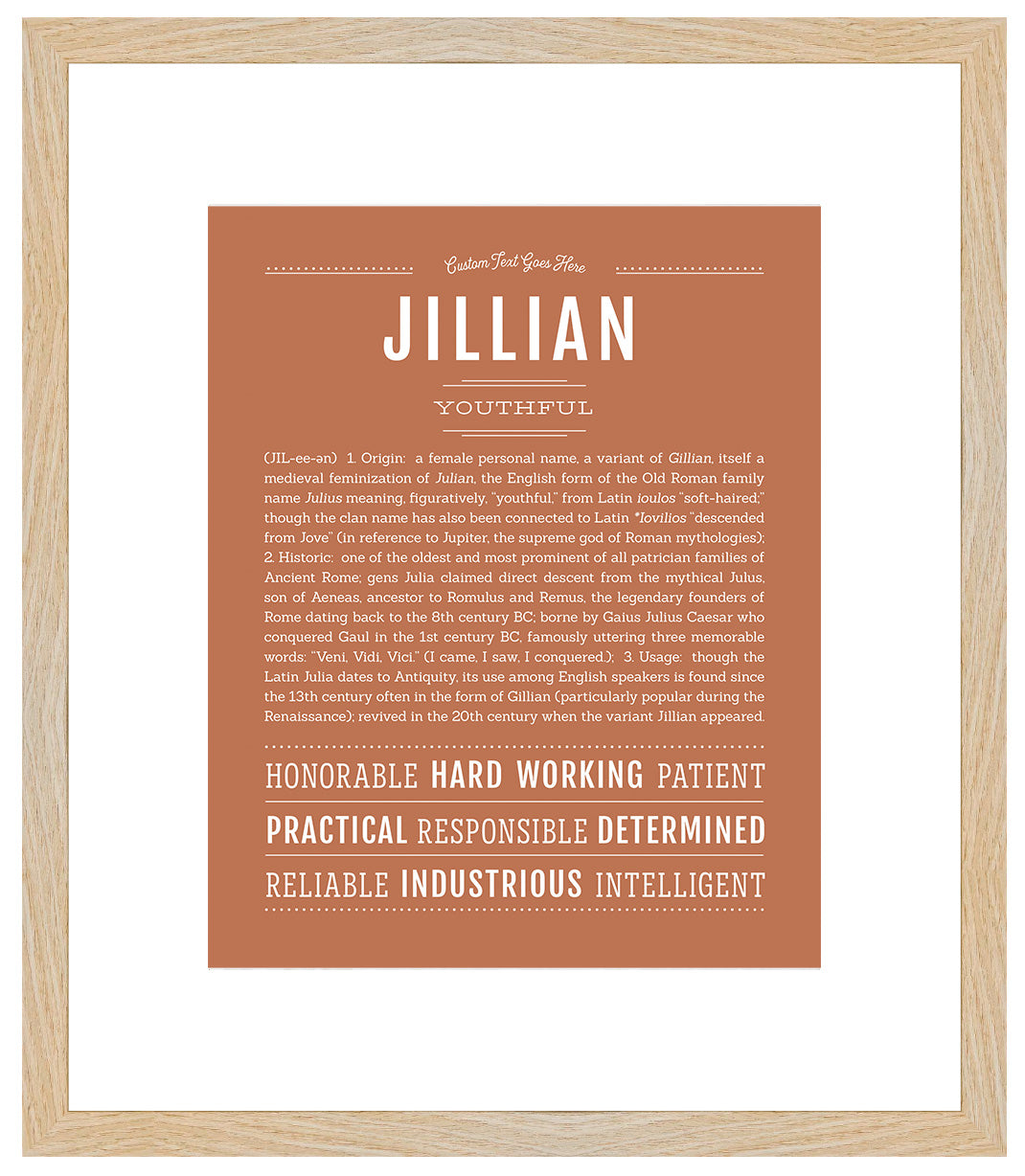 Jillian | Name Art Print