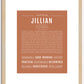 Jillian | Name Art Print