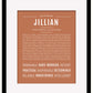 Jillian | Name Art Print