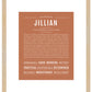 Jillian | Name Art Print