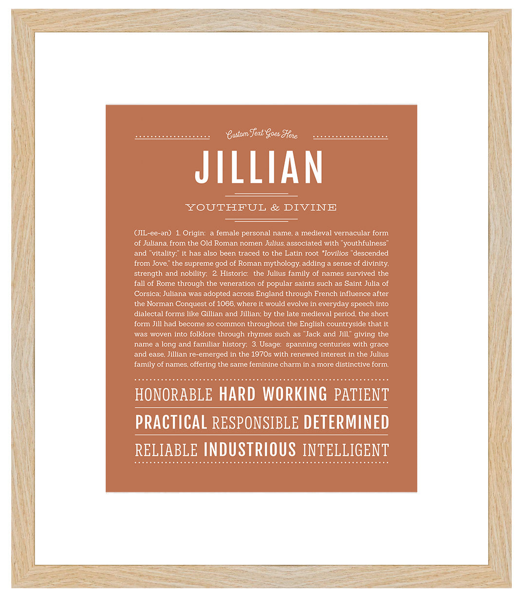 Jillian | Name Art Print