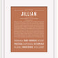 Jillian | Name Art Print
