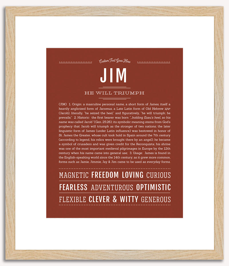 Jim | Name Art Print