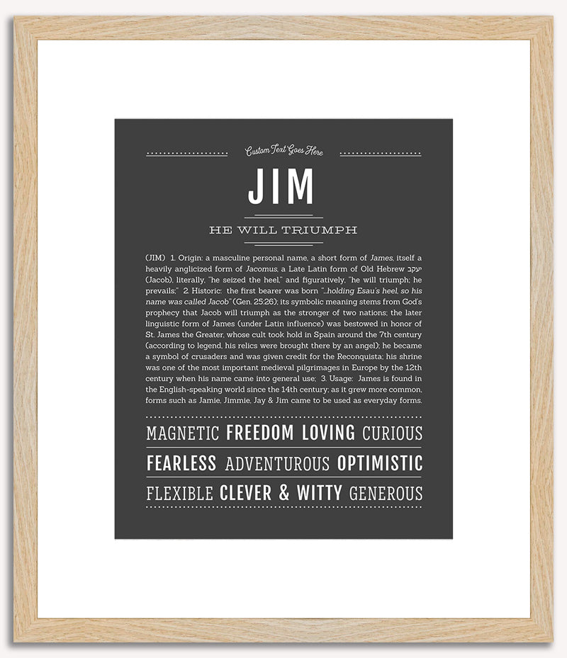 Jim | Name Art Print