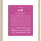 Jim | Name Art Print