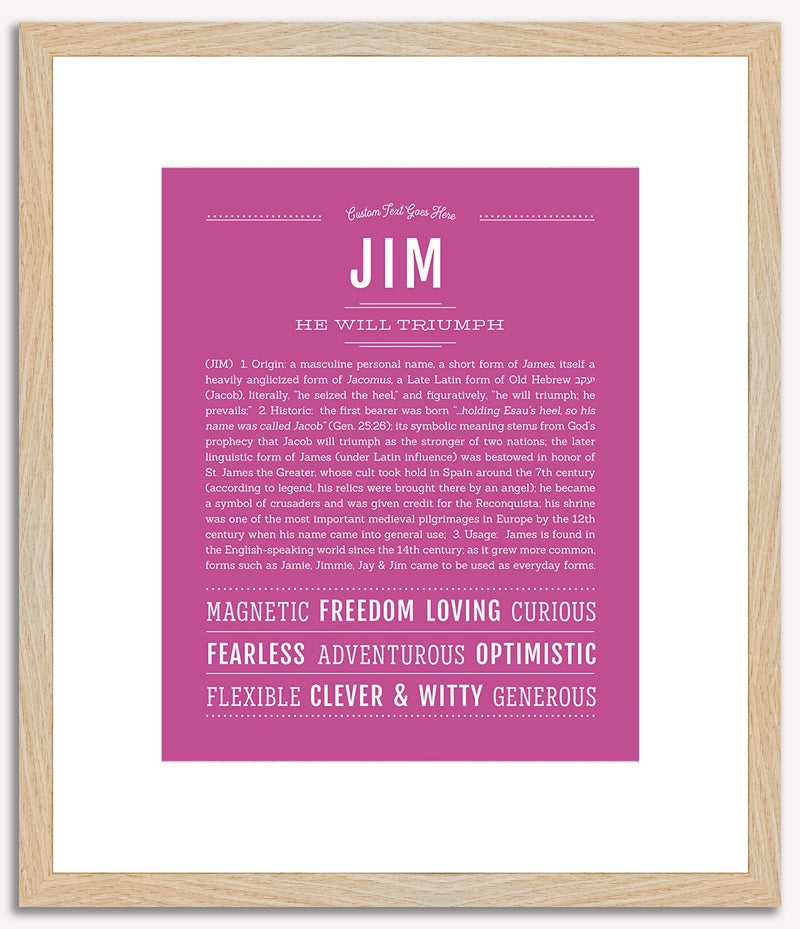 Jim | Name Art Print