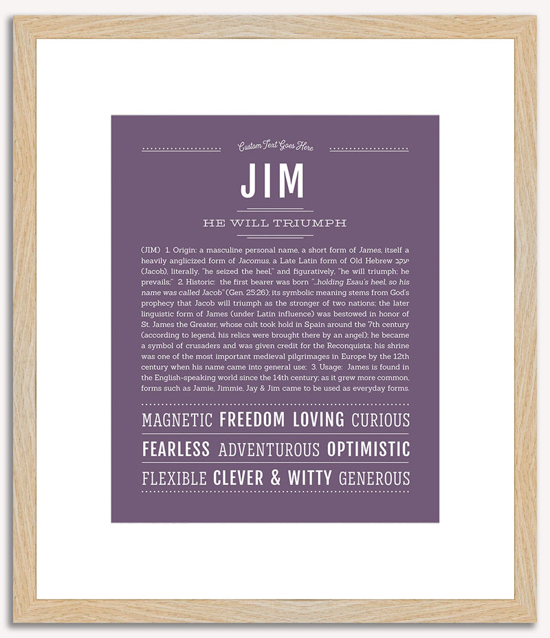 Jim | Name Art Print