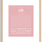 Jim | Name Art Print