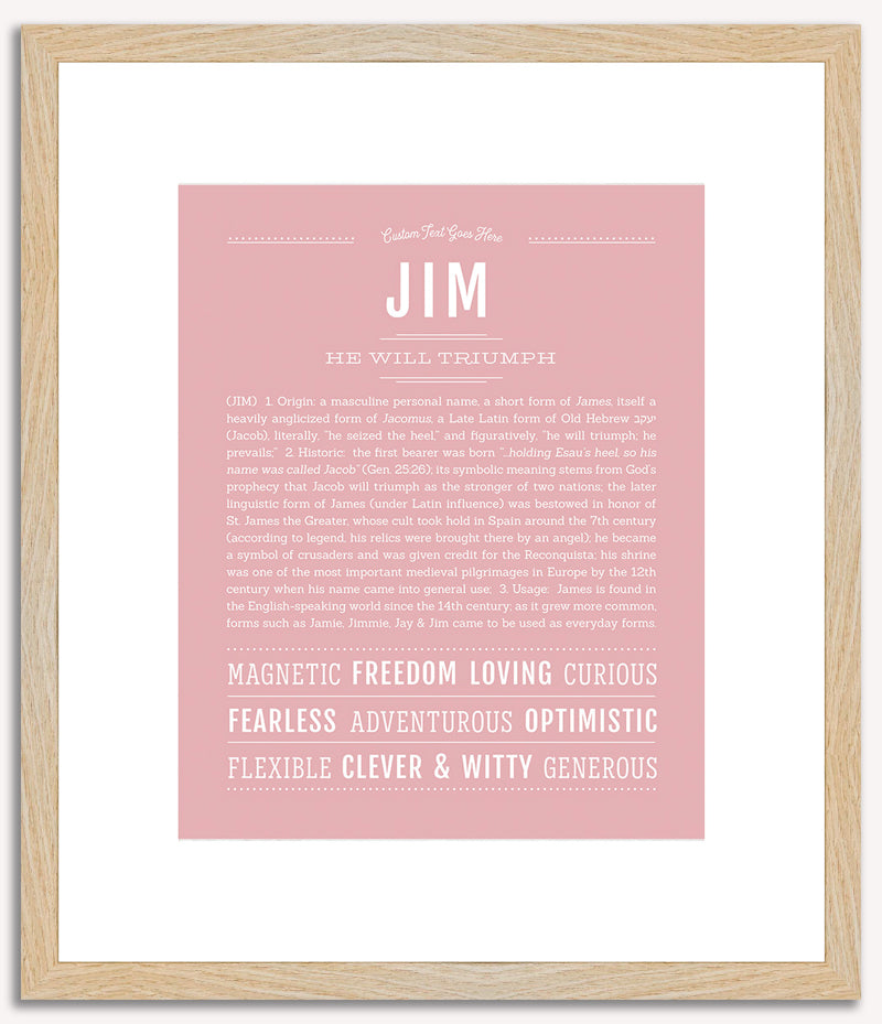 Jim | Name Art Print