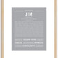 Jim | Name Art Print