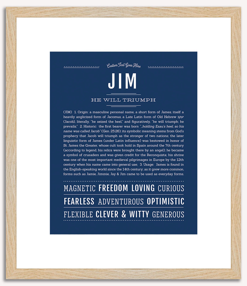 Jim | Name Art Print