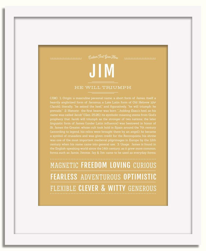 Frame Options | Matte Gold | White Frame, Matted