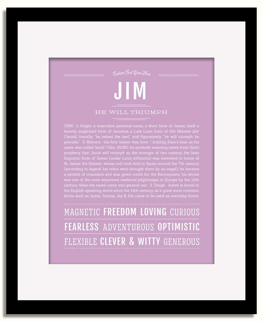 Frame Options | Lilac | Black Frame, Matted