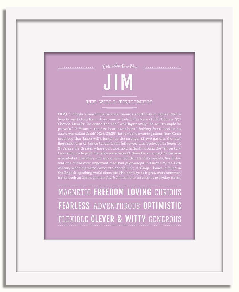 Frame Options | Lilac | White Frame, Matted