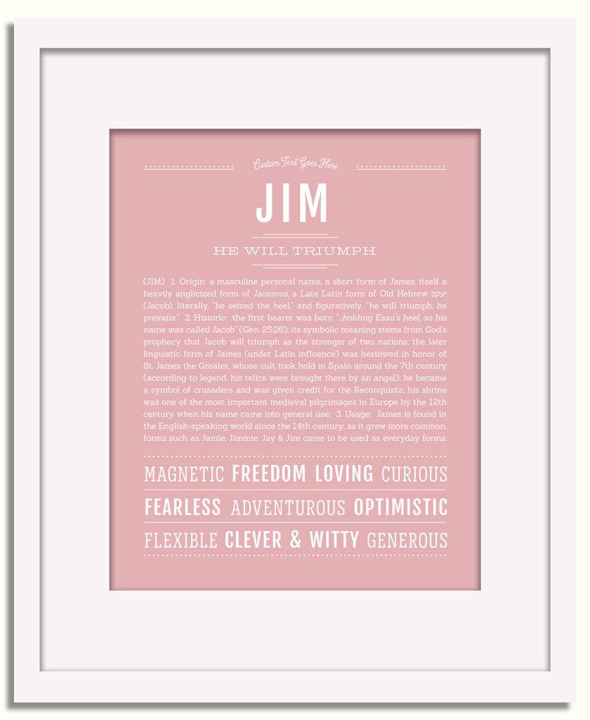 Frame Options | Dusty Rose | White Frame, Matted