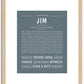 Jim | Name Art Print