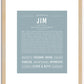 Jim | Name Art Print