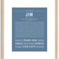 Jim | Name Art Print