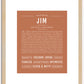 Jim | Name Art Print