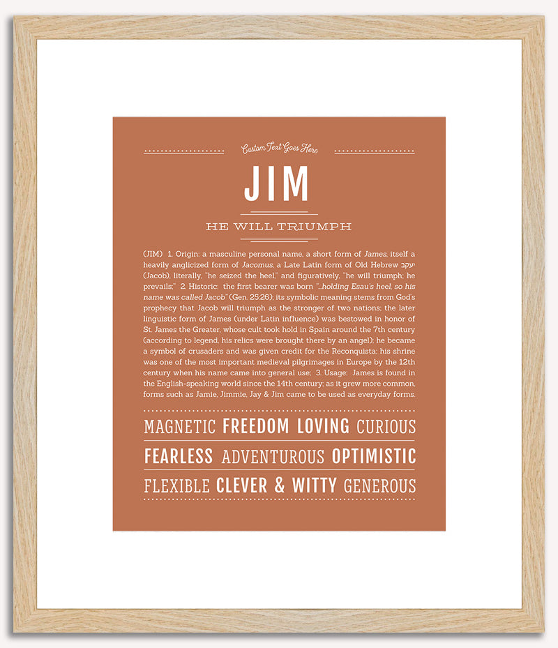 Jim | Name Art Print