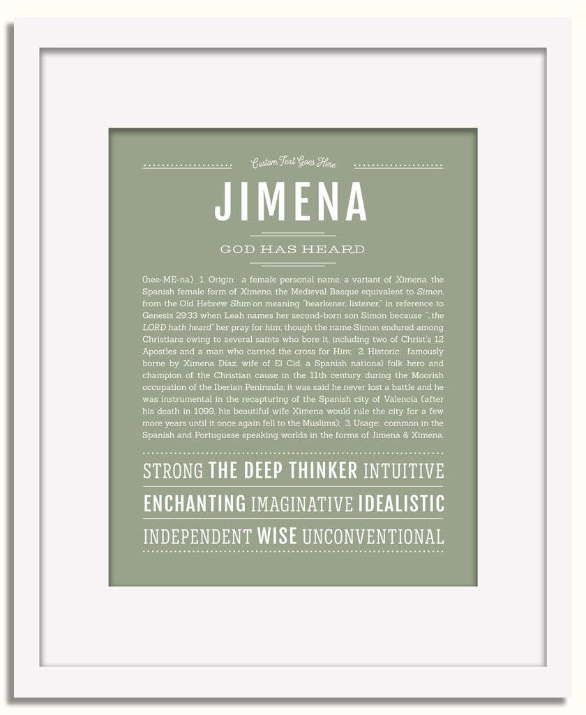 Jimena | Name Art Print - Personalized Custom Gifts – Name Stories