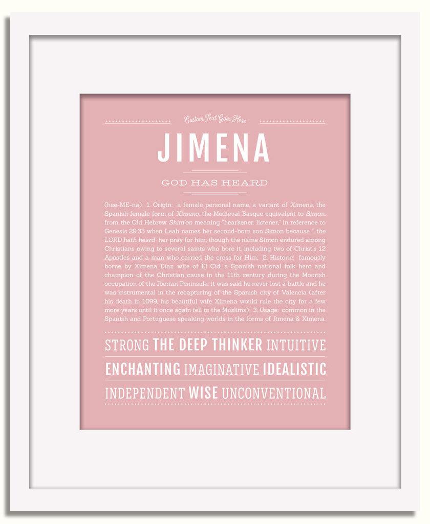Jimena | Name Art Print - Personalized Custom Gifts – Name Stories